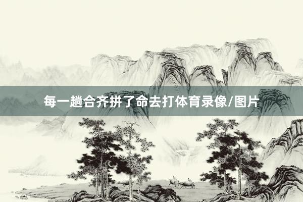 每一趟合齐拼了命去打体育录像/图片